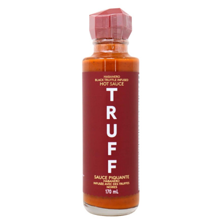Front of Truff Habanero Hot Sauce Infused with Black Truffle - black truffle sauce - spicy sauce - Truff hot sauce