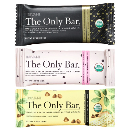 Truvani The Only Bar Gluten-Free Snack Bar Variety 3-Pack Canada Front