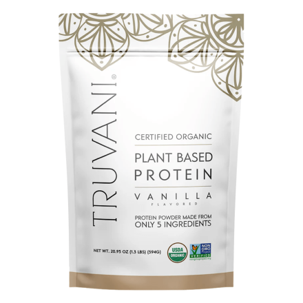 Truvani Organic Plant-Based Protein Powder Vanilla Canada Front
