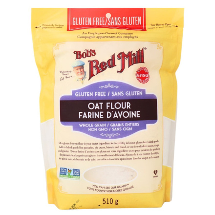 Front of Bob's Red Mill Gluten Free Whole Grain Oat Flour -