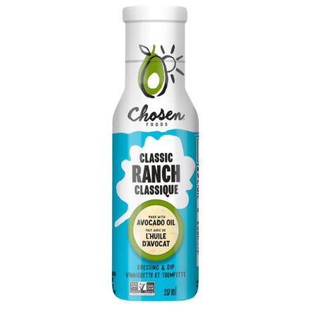 Front of Chosen Foods Avocado Oil Ranch Dressing & Dip Vinaigrette - Keto Ranch - Gluten Free Ranch - Avocado Oil Ranch