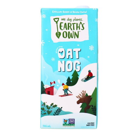 Front of Earth’s Own Plant Based Oat Nog - Gluten Free Oat Nog - Dairy Free Oat Nog - Dairy Alternative