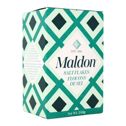 Front of Maldon Sea Salt Flakes - Natural Sea Salt - Flaky Sea Salt - Best Sea Salt