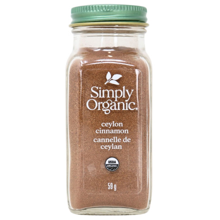 Front of Simply Organic Ceylon Cinnamon - Organic Cinnamon - Kosher Ceylon Cinnamon - Organic Seasoning
