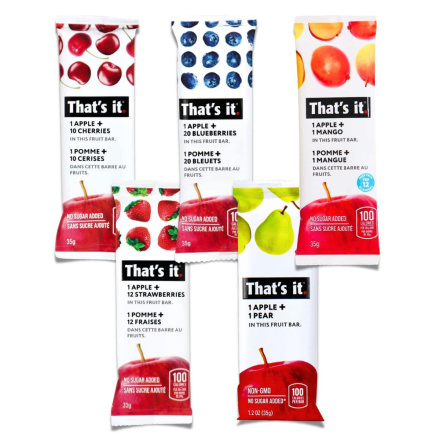 Front of That's It Fruit Bars Variety Pack - That’s It Bars Canada - Fruit Bars That’s It - Real Fruit Bars