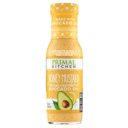 Front of Primal Kitchen Honey Mustard Vinaigrette With Avocado Oil - vinaigrette dressing - honey mustard - honey mustard sauce