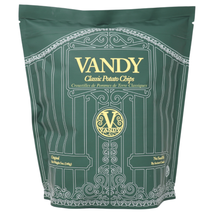 Vandy Classic Potato Chips Fried In Beef Tallow Original Front