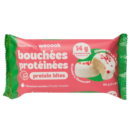 WeCook Protein Bites Strawberry Cheesecake Front