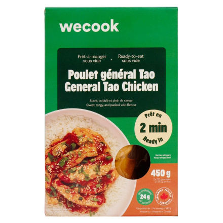 WeCook Ready To Eat Sous Vide Meal General Tao Chicken Front