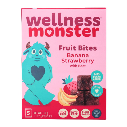 Wellness Monster Fruit Bites Banana Strawberry Canada Front