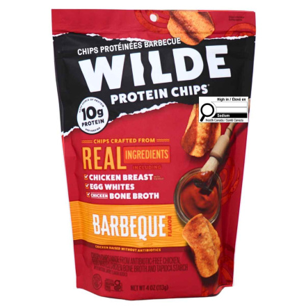 Front of WILDE Protein Chips Chicken Chips BBQ - Keto Chicken Chips - Keto Protein Chips - Low Carb Protein Chips