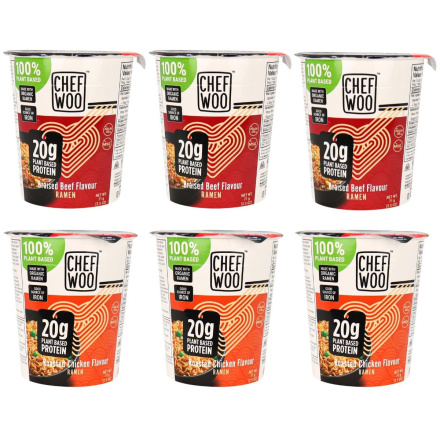 Chef Woo High Protein Plant-Based Instant Ramen Variety Pack