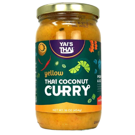 Front of Yai's Thai Coconut Curry Yellow Medium, 454g