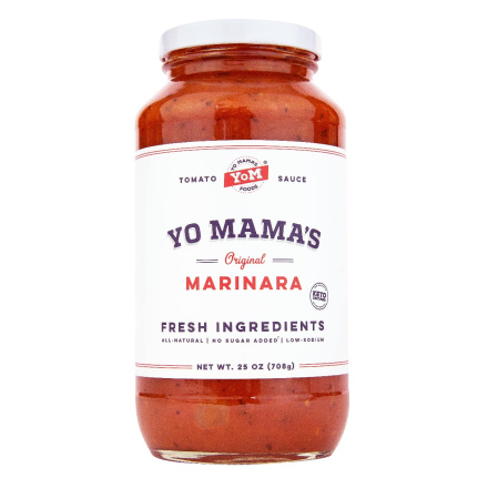 Front of Yo Mama's Original Marinara Keto Tomato Sauce, 708g
