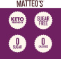 Graphic of Matteo’s Bartender Style Cocktail Mixes Thin Pomegranate Margarita, 750mL