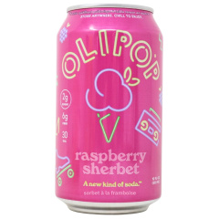 Olipop Low Sugar Prebiotic Sparkling Tonic Raspberry Sherbet, 355 mL