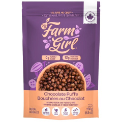 Farm Girl High-Protein Cereal Chocolate Puffs, 280 g