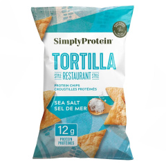 Simply Protein Restaurant-Style Protein Tortilla Chips Sea Salt, 130g