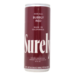Surely Alcohol Removed Wine Bubbly Red, 250 mL