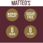 Matteo's Sugar-Free Barista Coffee Syrups Thin Caramel Pecan, 750mL Graphic