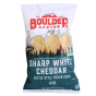 Boulder Canyon Kettle Style Potato Chips Sharp White Cheddar Front