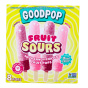 Goodpop Fruit Sours Sour Candy Coated Fruit Pops Cherry and Melon Front