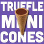 A'Cappella Truffle Cones Ganache-Filled Waffle Cone Snack Chocolate