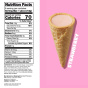 Nutrition of A'Cappella Truffle Cones Waffle Cone Snacks Strawberry