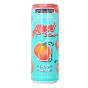 Front of Alani Nu Energy Drink Zero Sugar Energy Drink Low Calorie Energy Drink Juicy Peach Energy Drink