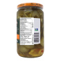 Bubbies Spicy Kosher Dill Pickle Chips NFt Ingredients Back of jar