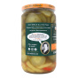 Bubbies Spicy Kosher Dill Pickle Chips Side of jar