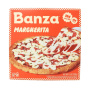Front of Banza Gluten-Free Chickpea Pizza Margherita - High Protein Pizza - Healthy Frozen Pizzas - Frozen Gluten Free Pizza