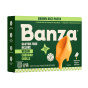 Front of Banza Brown Rice Pasta Shells + Vegan Cheddar Deluxe - Vegan Mac and Cheese - Gluten Free Pasta - Italian-Made Pasta