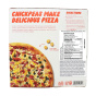 Back of Banza Gluten-Free Chickpea Pizza Roasted Veggie - High Protein Pizza - Veggie Pizza - Healthy Frozen Pizzas