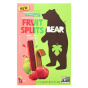 Front of Bear No Added Sugar Real Fruit Splits Apple Pear Strawberry - Healthy Dried Fruit Snack - Allergen Free Snacks - No Added Sugar Fruit Snacks