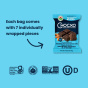 ChocXO 85% Dark Chocolate Snaps Coconut, Almonds & Sea Salt - Gluten Free Chocolate Snacks - Less Sugar Snacks To-Go, Chocolate Organic