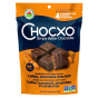 Front of ChocXO Snaps 69% Dark Milk Chocolate Toffee, Almond, & Sea Salt - Chocxo Keto - Keto Chocolate Snacks - Chocolate Keto Snaps