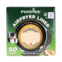 Front of Foodies Air Fryer Liners - Parchment Paper Fro Air Fryer - Air Fryer Paper - Airfryer Liners - Air Fryer Sheets - Air Fryer Inserts