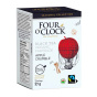 Front of Four O' Clock Tea Fair Trade Organic Black Tea Apple Crumble Apple Cinnamon Tea