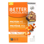 Front of FourX Better Chocolate Functional Chocolate With Benefits PROTEIN ME Salted Caramel