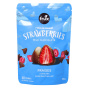 Front of Frux Freeze Dried Strawberries Covered in Milk Chocolate - Creamy Chocolate Berries - Sweet Dessert Snacks - Snackable Chocolate Fruit