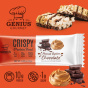 Genius Gourmet Crispy Protein Treat Peanut Butter Chocolate - Tasting Protein Bar - Healthy Protein Bars - Low Calorie Protein Bars