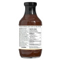 Back of G Hughes Sugar-Free BBQ Sauce Honey - No Sugar Added BBQ Sauce - Gluten Free BBQ Sauce - Less Sugar BBQ Sauce