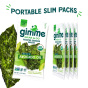 GimMe organic roasted seaweed snack grab & go pack sea salt & avocado oil - Gluten Free Seaweed - Organic Seaweed Snacks - Sea Salt Seaweed
