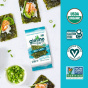 GimMe Organic Roasted Seaweed Snack Sea Salt - Gluten Free Seaweed - Organic Seaweed Snacks - Seaweed Snacks