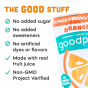 GoodPop Sparkling Juice - No Added Sugar Orange Juice - Sparkling Orange Juice - Low Sugar Orange Juice
