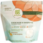 Front of grab green Cookware & Bakeware Cleaner Pods Tangerine, 15 Pods