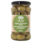 Front of Divina Organic Green Olives Pitted, 290ml