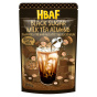 Front of HBAF Almonds Black Sugar Milk Tea