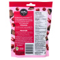 Back of Healthy Crunch Vegan Real Cherry Dark Chocolate Superfoods - Peanut and Tree Nut Free Dark Chocolate Cherry - Dairy Free Chocolate Cherries - Chocolate Covered Fruit